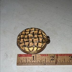 Vintage Houbigant gold solid perfume compact